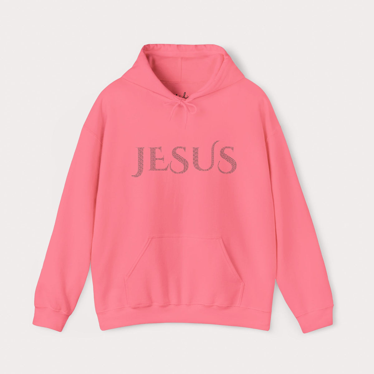 Jesus Hoodie — "What a Beautiful Name" Lyrics Typography