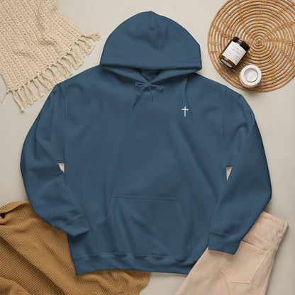 Believe Cross Hoodie — Minimal Christian Faith Sweatshirt