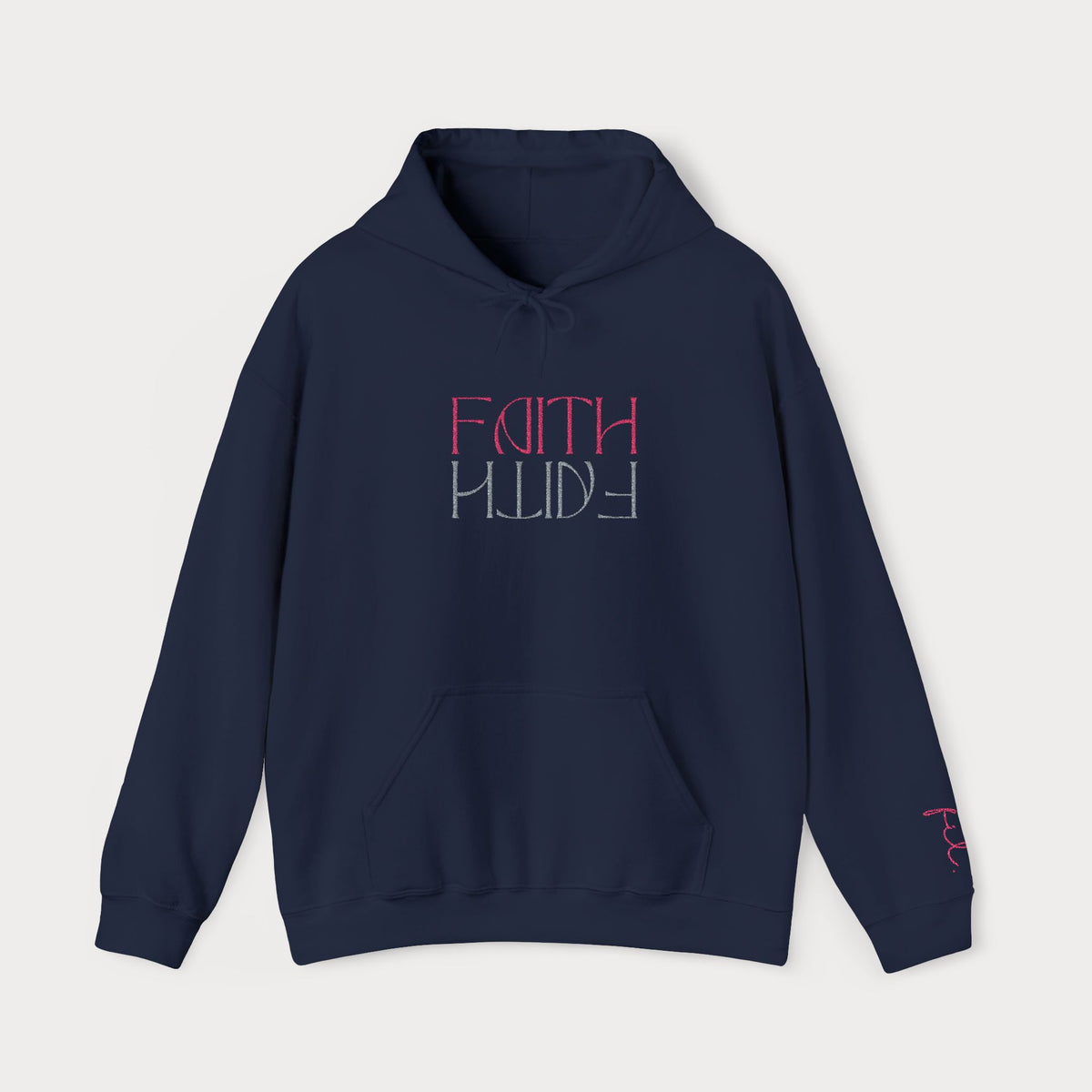 Faith Embroidered Christian Hoodie | Premium Sparkle Script Unisex Pullover