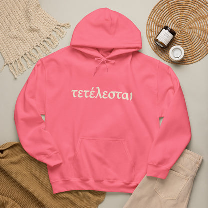 Tetelestai Christian Hoodie – "It Is Finished" Greek Faith Pullover