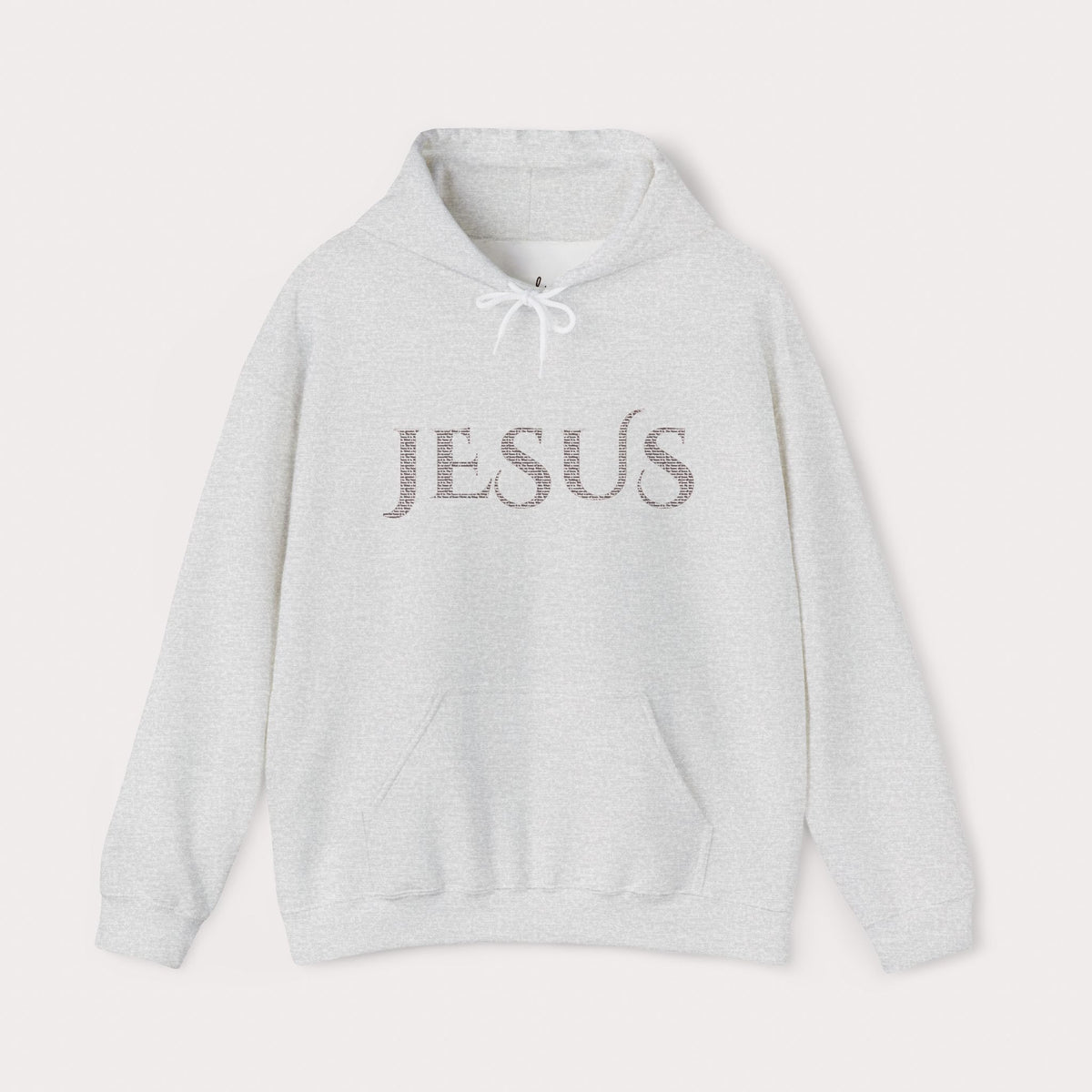 Jesus Hoodie — "What a Beautiful Name" Lyrics Typography