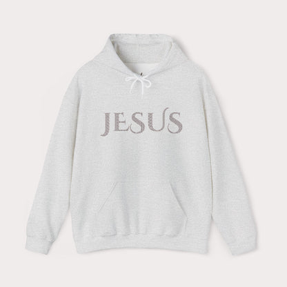 Jesus Hoodie — "What a Beautiful Name" Lyrics Typography
