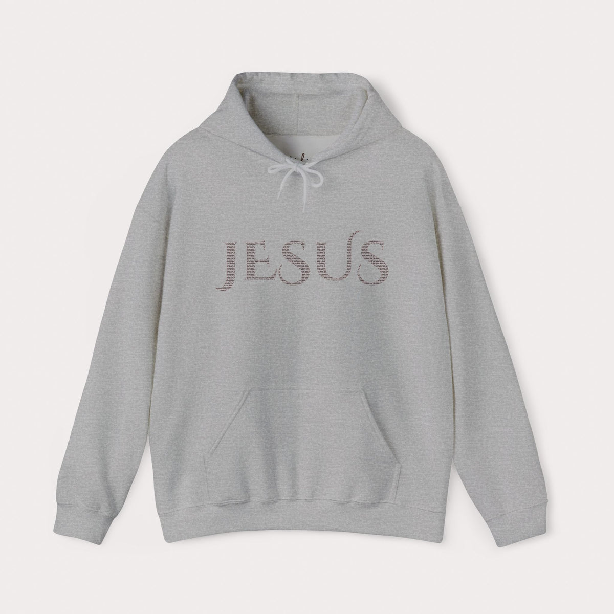 Jesus Hoodie — "What a Beautiful Name" Lyrics Typography