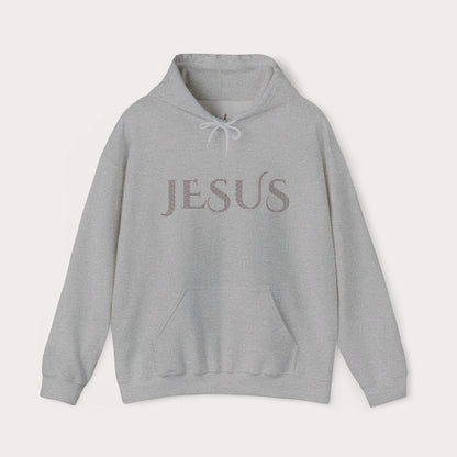 Jesus Hoodie — "What a Beautiful Name" Lyrics Typography