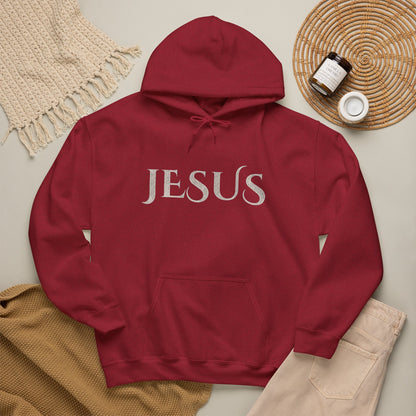 Jesus Hoodie — "What a Beautiful Name" Lyrics Typography