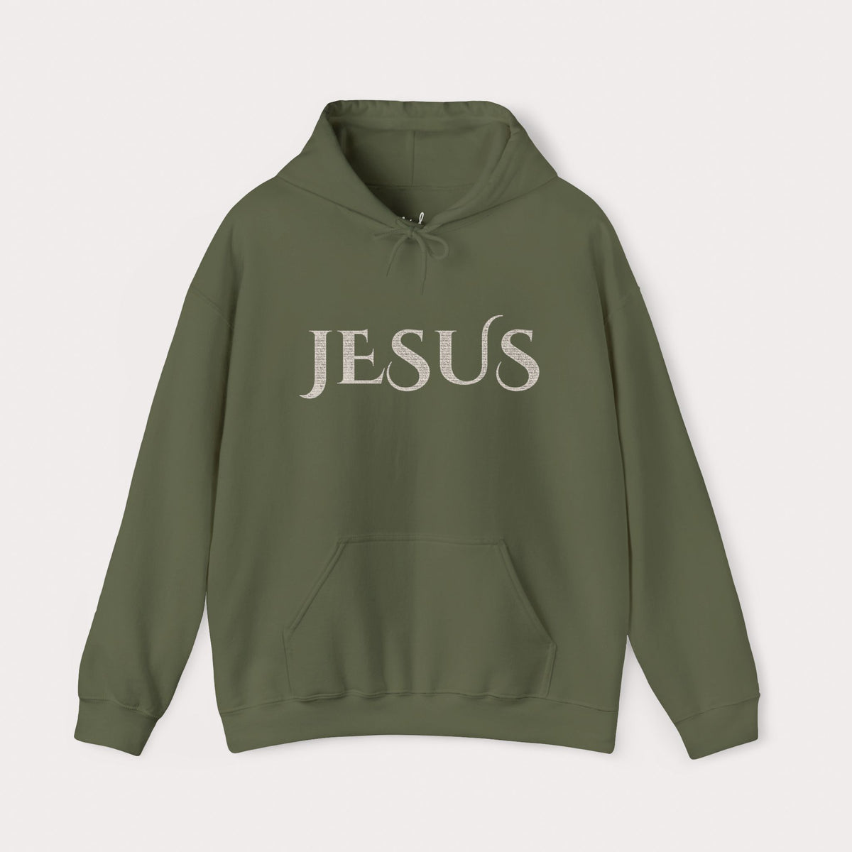 Jesus Hoodie — "What a Beautiful Name" Lyrics Typography