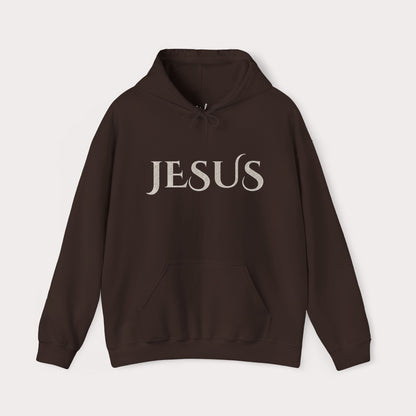 Jesus Hoodie — "What a Beautiful Name" Lyrics Typography