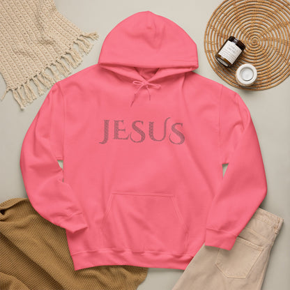 Jesus Hoodie — "What a Beautiful Name" Lyrics Typography