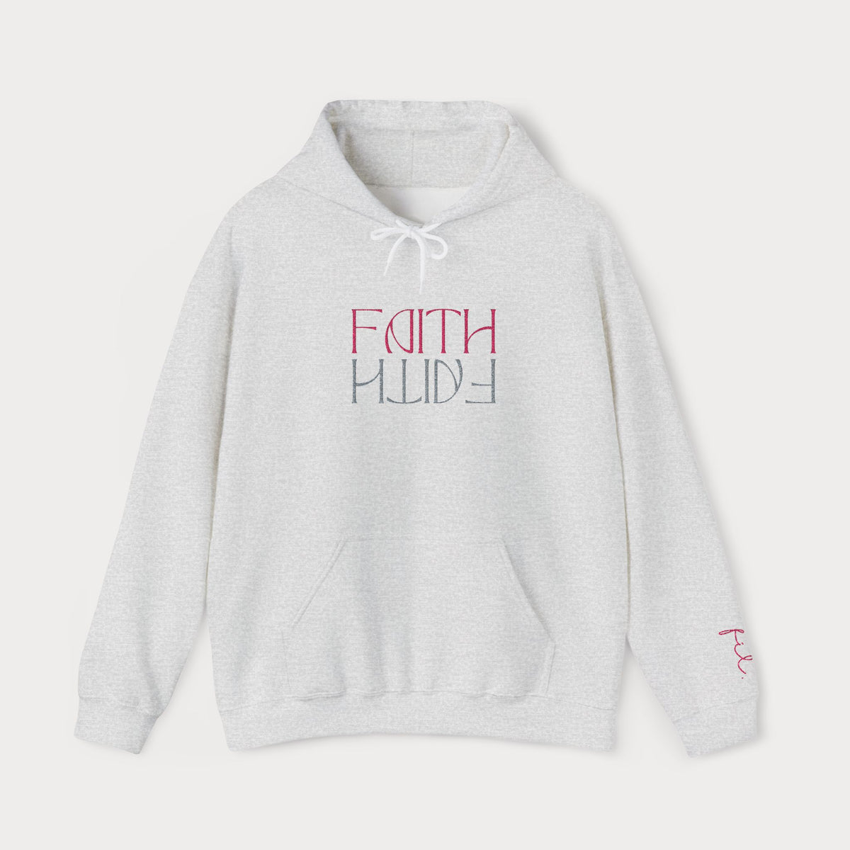 Faith Embroidered Christian Hoodie | Premium Sparkle Script Unisex Pullover