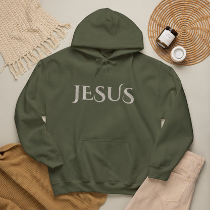 Jesus Hoodie — "What a Beautiful Name" Lyrics Typography