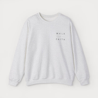 Embroidered "Walk By Faith" Crewneck Sweatshirt