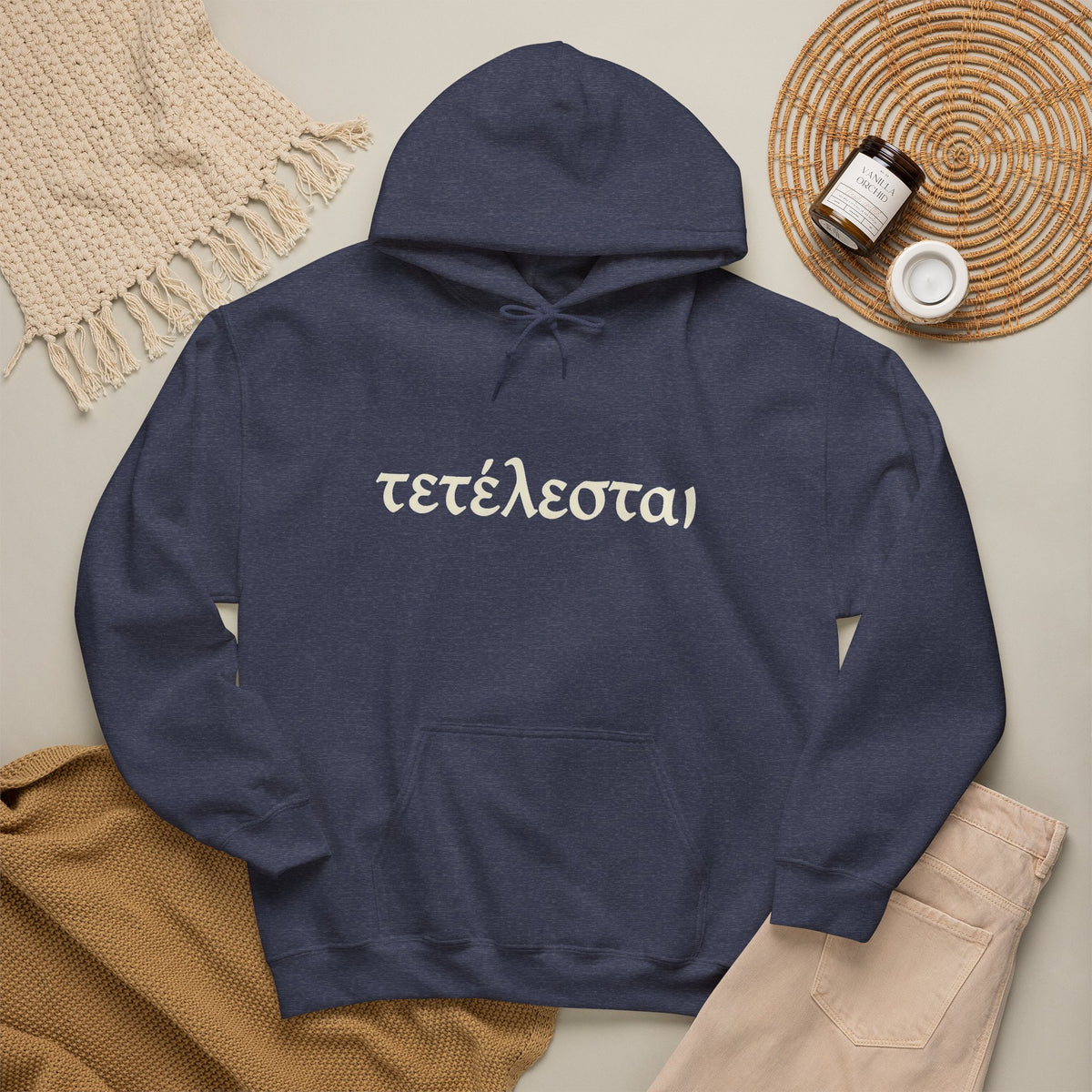 Tetelestai Christian Hoodie – "It Is Finished" Greek Faith Pullover