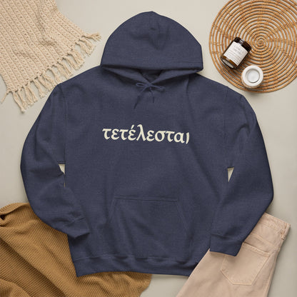 Tetelestai Christian Hoodie – "It Is Finished" Greek Faith Pullover