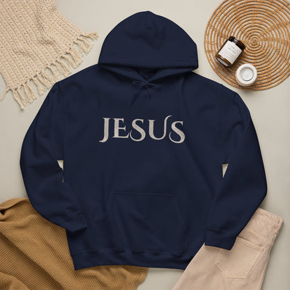 Jesus Hoodie — "What a Beautiful Name" Lyrics Typography