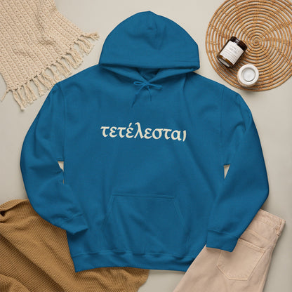 Tetelestai Christian Hoodie – "It Is Finished" Greek Faith Pullover