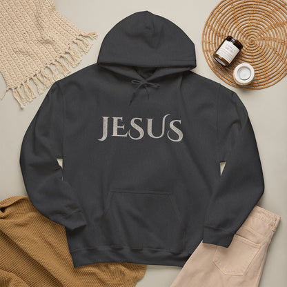 Jesus Hoodie — "What a Beautiful Name" Lyrics Typography