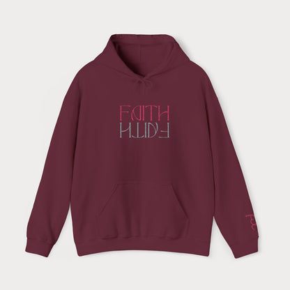 Faith Embroidered Christian Hoodie | Premium Sparkle Script Unisex Pullover